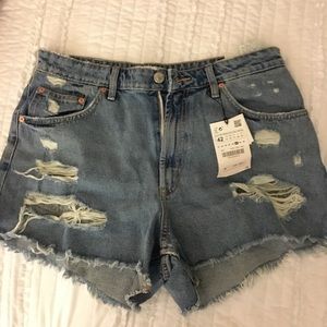 Jean shorts from Zara